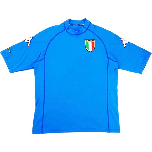 Tailandia Camiseta Italy Primera Retro 2000 Azul