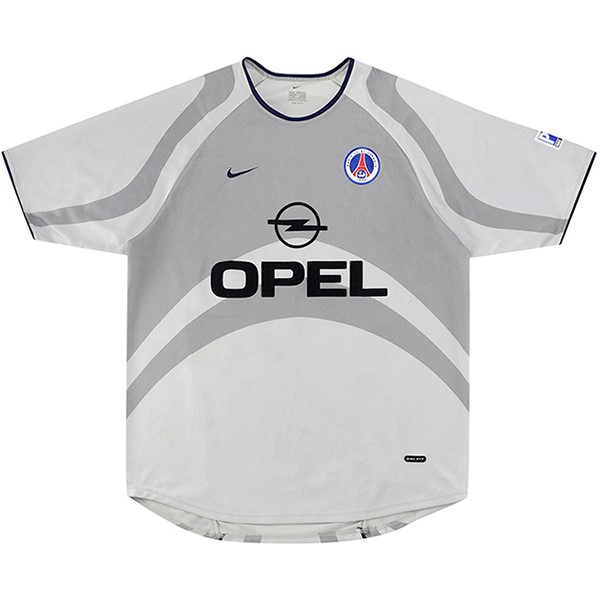 Tailandia Camiseta Paris Saint Germain Segunda Retro 2001 Gris