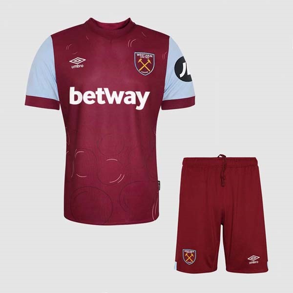 Camiseta West Ham Primera Niño 2023-2024