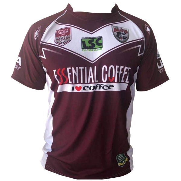 Camiseta Rugby Burleigh Bears Primera 202018-2019 Rojo